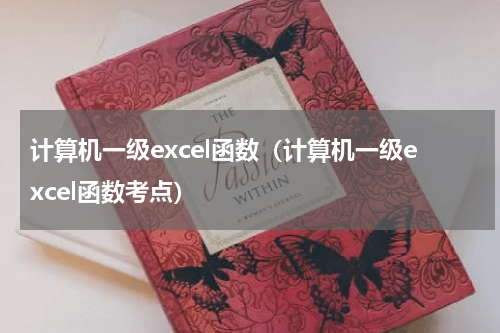计算机一级excel函数(计算机一级excel函数考点)