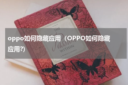oppo如何隐藏应用（OPPO如何隐藏应用?）