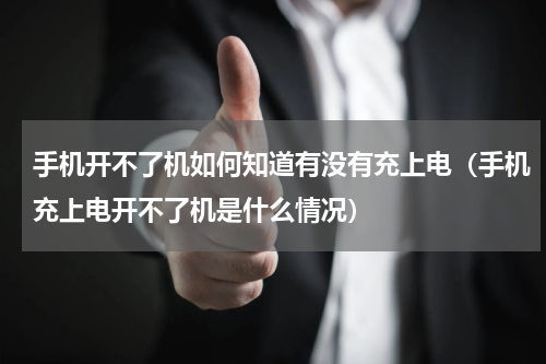 手机开不了机如何知道有没有充上电(手机充上电开不了机是什么情况)