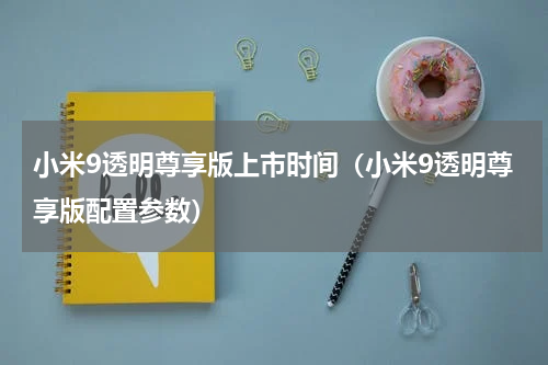 小米9透明尊享版上市时间（小米9透明尊享版配置参数）