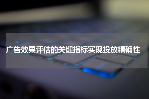  广告效果评估的关键指标实现投放精确性