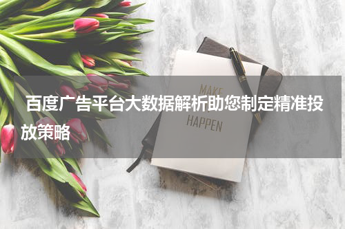  百度广告平台大数据解析助您制定精准投放策略