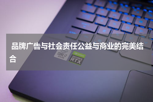 品牌广告与社会责任公益与商业的完美结合