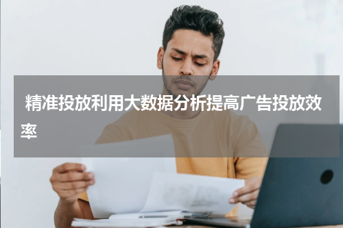  精准投放利用大数据分析提高广告投放效率