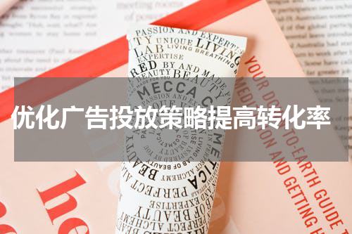  优化广告投放策略提高转化率